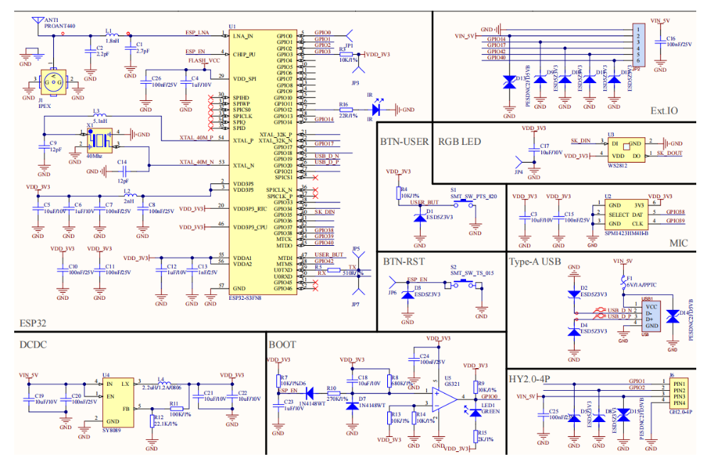 Schematic - M5Stack K125 Development Board